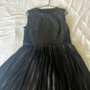 Karen Millen leather, mixed media dress.  Size 10